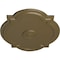 Ekena Millwork Waltz Ceiling Medallion (Fits Canopies up to 4 1/2"), 21 1/4"W x 17 3/8"H x 1"P, Mississippi Mud CM21WAMMF - alternate 4